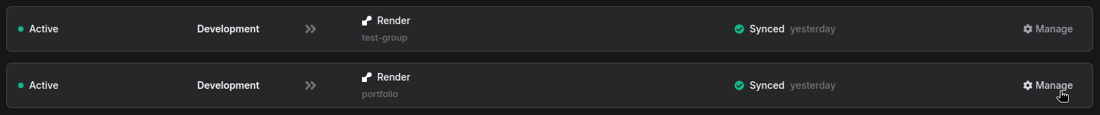 render syncs